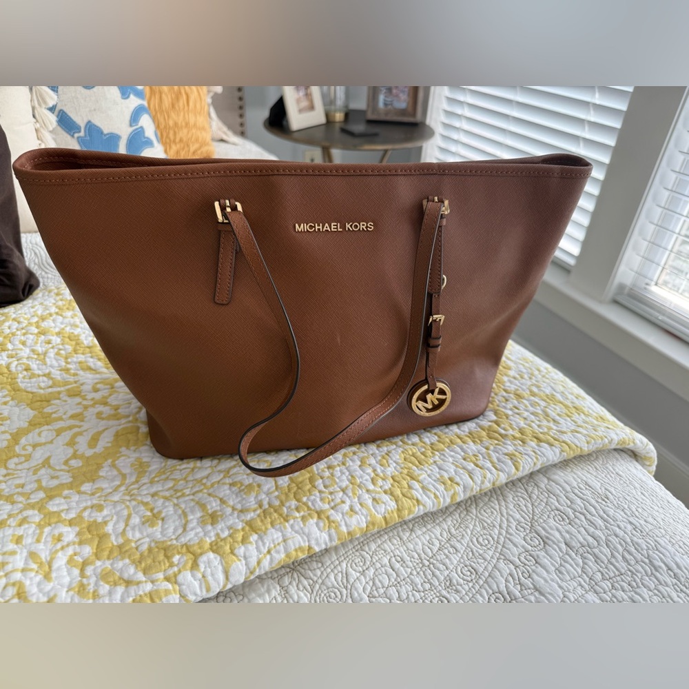 Michael Kors Brown Leather Tote